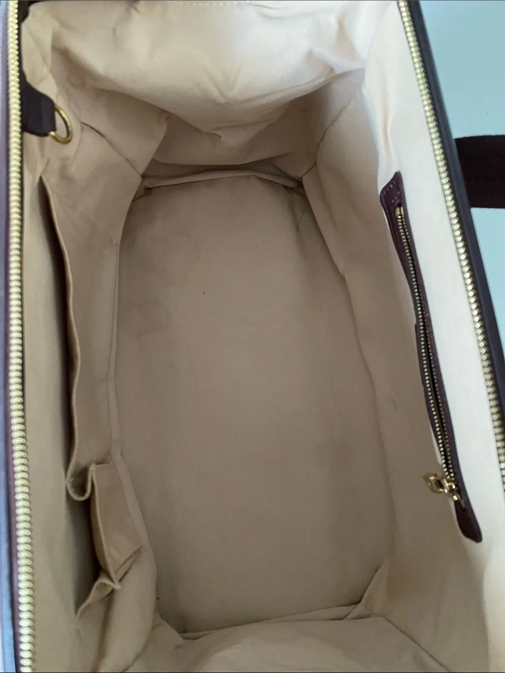 Louis Vuitton Mini Lin Josephine GM Cherry & Bordeaux Canvas with COA
